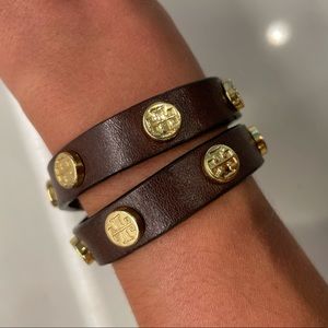 Tory Burch leather wrap bracelet